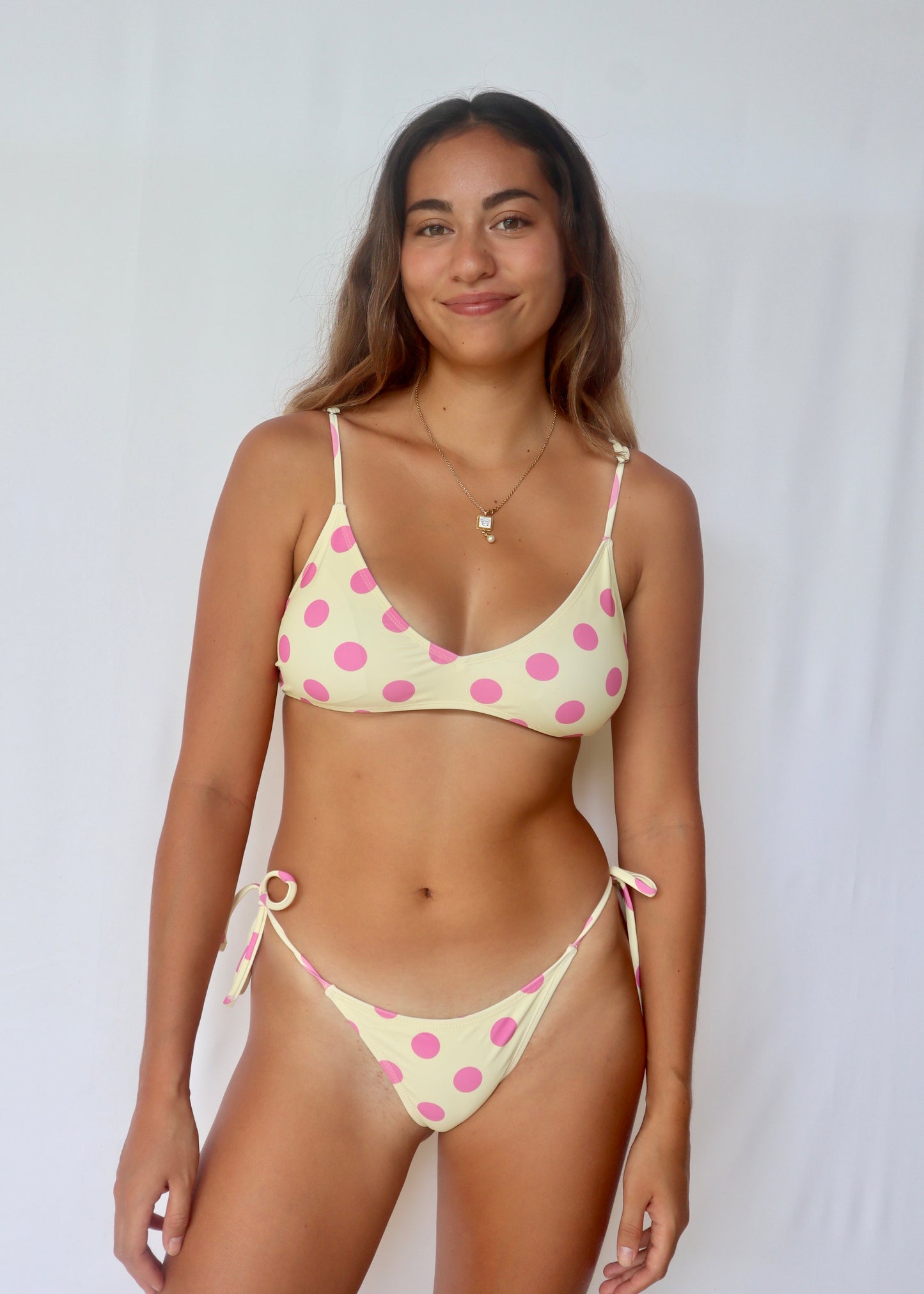 Bralette Top - Sunny Polka